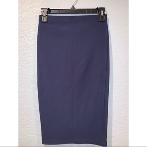 Navy blue pencil skirt